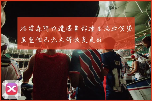 格雷森阿伦遭遇鼻部撞击流血伤势虽重但已无大碍恢复良好